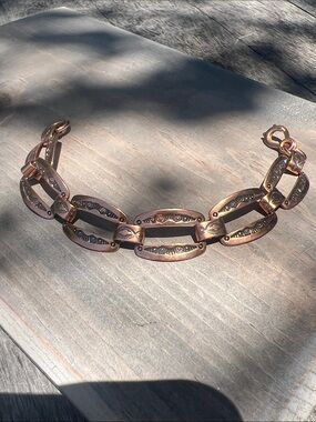 Large Link Copper Bracelet
